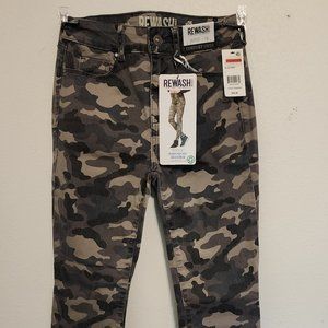 NWT Rewash Camo blue/gray‎ Comfort Stretch, Skinny Jeans